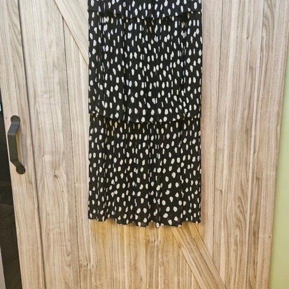 Fame & Partners The Romero  Preppy Maxi Pleats polka dots skirts - Picture 6 of 13